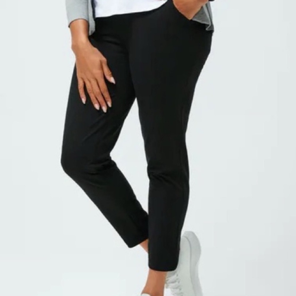 Ministry of Supply Kinetic pull on black slim pants size Large